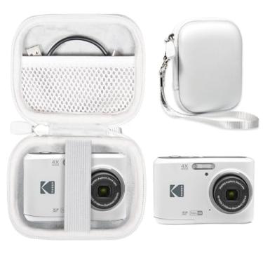 Imagem de CaseSack Capa Para Câmera Compatível Com Kodak Pixpro Friendly Zoom Fz45-Rd 16Mp Digital (Branco Fumê)