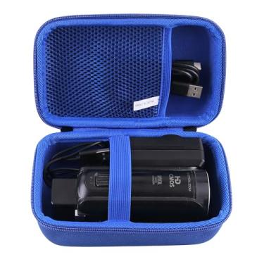 Imagem de WAIYUCN Estojo De Transporte Rígido Em Eva Compatível Com Filmadora Sony Hdrcx405/Hdrcx455 Handycam (Azul)