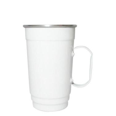 Imagem de Caneca Em Alumínio Térmica De Chopp E Cerveja Beer - Branca - Retrofen