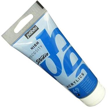 Imagem de Tinta Acrílica Pébéo Studio 49 Azul Cyan 100ml