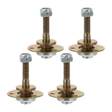 Imagem de 4 Pcs Rolamento De Cadeira De Balanço Parafusos De Cadeira De Balanço Rolamentos De Substituição Do Balancim Planador Peça De Ligação Componente Ferro Mesas e Cadeiras