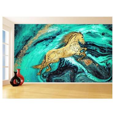 Imagem de Papel De Parede 3D Animais Pop Art Cavalo Cores 3,5M Pxa304 - Você Dec