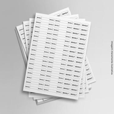 Imagem de Cartela de Etiquetas Voltagem Bivolt Fios e Cabos - PRESENTE-BRINDE