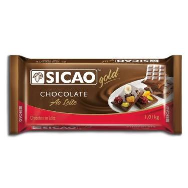 Imagem de Barra de chocolate ao leite - Sicao, 1kg, Chocolate