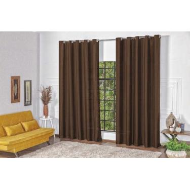 Imagem de Cortina Oxford - Casa Artuz, 2m, Tabaco