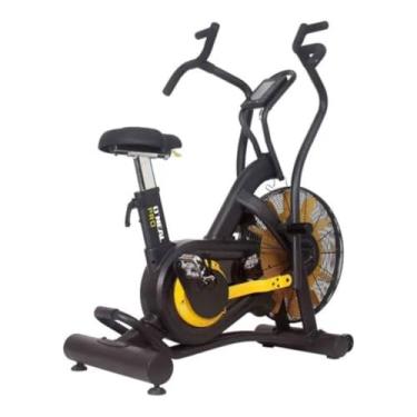 Imagem de Bicicleta Ergométrica Profissional com Ventilador a Ar, Transmissão por Correia, Painel LCD, Suporta até 160kg, Ajuste de Altura e Distância