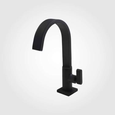 Imagem de Torneira de Pia para Banheiro Preto Fosco Color Dom Perflex