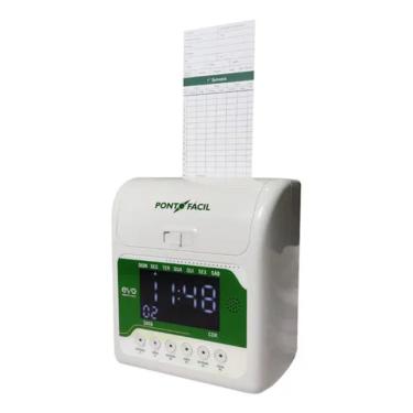 Imagem de Relógio de Ponto Cartográfico Modelo Ponto Fácil Marca EVO