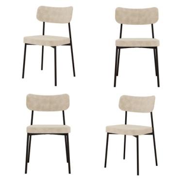 Imagem de Kit com 4 Cadeiras para Sala de Jantar Mona Yescasa