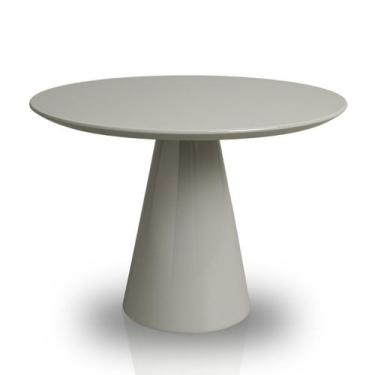 Imagem de Mesa de Jantar Cone Redonda 120 cm Laca Fendi - Linn Design Decor