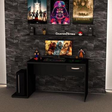 Imagem de Mesa para Computador Gamer 1 Gaveta 120x60 Cm - Netmobil