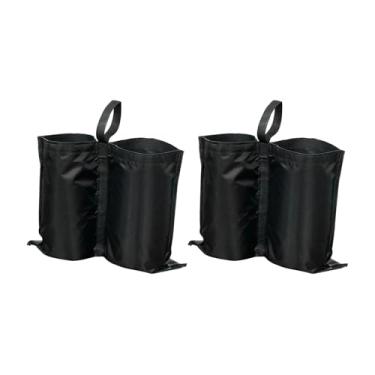 Imagem de menolana 2x Sacos de Peso de Canopy Pesos de Perna Portáteis com Alça Pesos de Barraca Vazios Resistente para Móveis de Exterior Guarda-