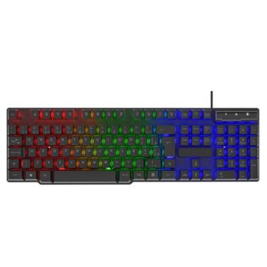 Imagem de Teclado Gamer Evolut, USB, LED Rainbow, Layout ABNT2