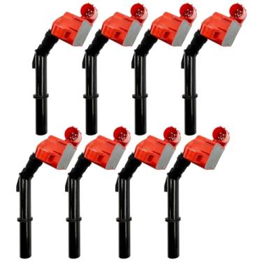 Imagem de GP POWER Conjunto de 8 pacotes de bobinas de ignição de desempenho compatíveis com Benz SLK55 SL63 S63 ML63 GLS63 GL63 G63 E63 CLS63 AMG 5.5T V8 M157 SL550 S550 4.7T V8 M278 Substituição Para UF74 1