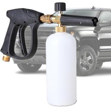 Imagem de Lança de Espuma para Lavadora de Alta Pressão - Pulverizador Manual para Limpeza Automotiva - Ferramentas De Detalhamento Automotivo De Alta Pressão Para Veículos E Uso Exterior Em Pisos Paredes