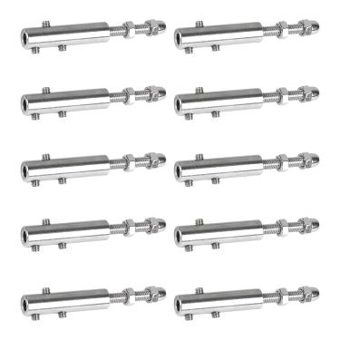 Imagem de Tensor Para Cabos | Turnbuckles Para Cabos E Fios | Jogo 10 Peças Com Ganchos Para Cordas Luzes Cercas Vivas Velas De Sombra Plantas Trepadeiras