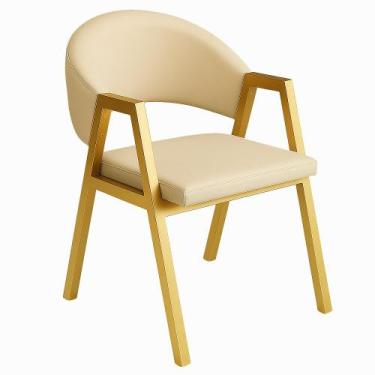 Imagem de Cadeira de Jantar Antonella material sintético Estilo Poltrona Com Pés