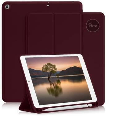 Imagem de Capa Case PREMIUM Anti Impacto com função sleep e suporte para iPad PRO de 10.5 polegadas e iPad Air 3 de 10.5 polegadas - Com Compartimento Para Pencil Caneta Tampa Magnética (Vinho)
