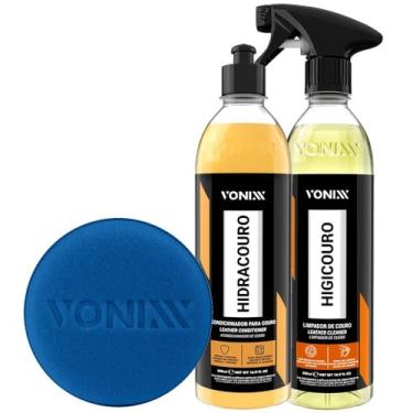 Imagem de Kit Hidrata e Limpa Couro Higicouro Hidracouro Vonixx Aplicador Vonixx