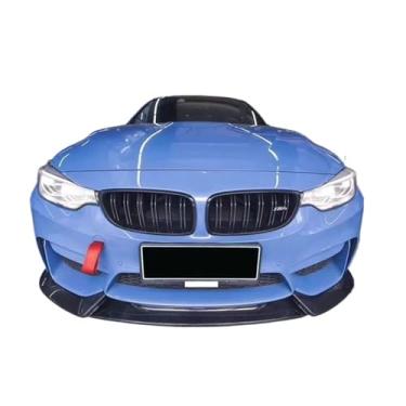 Imagem de Kit de carroceria para carro F80 M3 F82 M4, fibra de carbono, lábio dianteiro, difusor traseiro, saias laterais, compatível com BMW F80 M3 F82 M4 Varis estilo 15-17(Front Lip)