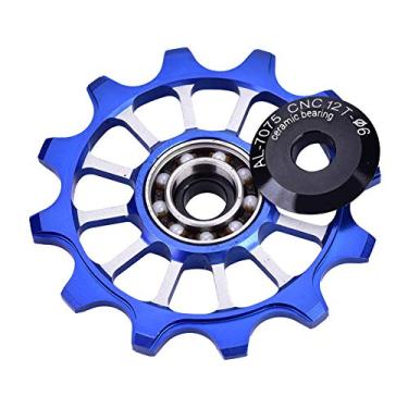 Imagem de YOUTHINK Meijun Durable Aluminum Ligy Bike Traseiro Volia Guia da Polia para Entusiastas do Ciclismo, 7/8/9/10 Velocidade, Preto (Azul)