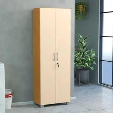 Imagem de Armário Multiuso Vegas 2 Portas com Chave Noce Perola San Marino