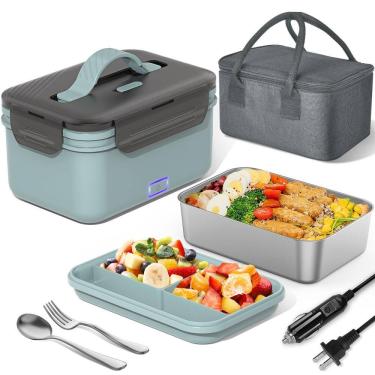 Imagem de Lancheira elétrica Herrfilk 4 em 1 aquecedor de alimentos 1,8L 100W