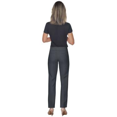 Imagem de Calça social feminina cigarrete com Elastano e Bolsos