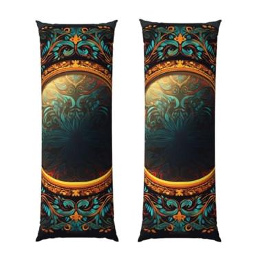 Imagem de Capa de travesseiro corporal com zíper oculto, fronha longa de microfibra macia e respirável para travesseiro corporal, capas de travesseiro espelhadas fantásticas para dormir, presente para cama