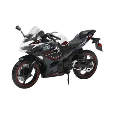 Imagem de Modelo De Motocicleta De Brinquedo Kawasaki 400 Em Escala 1:12 À Prova