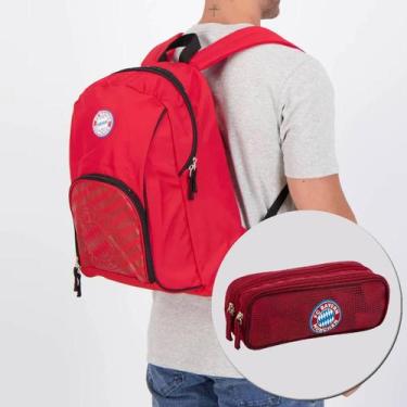 Imagem de Kit Bayern Mochila Classic e Estojo Vermelho - Kits, Único