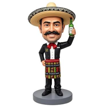 Imagem de Decoração Cultural Personalizada Mexicana com Garrafa de Tequila Bobblehead com Tema para Entusiastas Perfeito para Namorado Pai Irmão Presentes de Aniversário e Fiesta Decoração de Casa Surpresas