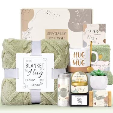 Imagem de Get Well Soon Cestas de presente para mulheres, pacote de cuidados para mulheres presentes de recuperação pós-cirurgia, presentes de aniversário, presente de cuidados com o câncer pensando em você