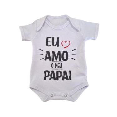 Imagem de Body Infantil Manga Curta Branco Temático Bebê Frase 100% Suedine - Sa
