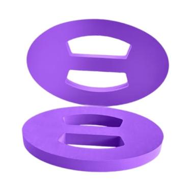 Imagem de Fenteer 2 peças de flutuador de mão para natação, prancha de natação leve e confortável, prancha flutuante para adultos e iniciantes, Roxo