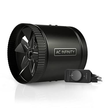 Imagem de AC Infinity RAXIAL S8, ventilador de duto de reforço em linha de 20 cm com controlador de velocidade - Ventilador HVAC em linha de baixo ruído pode ventilar porões, banheiros, cozinhas, oficinas