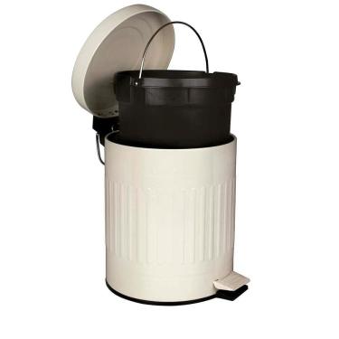 Imagem de Lixeira Retrô Bege 5 L