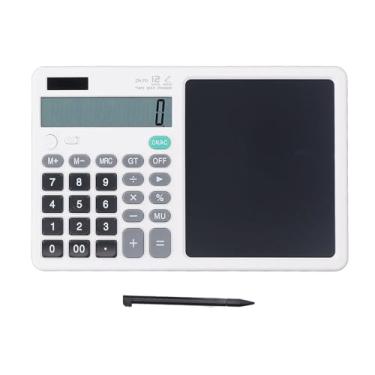 Imagem de Calculadora LCD Tablet Multifuncional Redação Sketch Memorando Matemática Matempo Notepad para Office Contabilidade Financeira Estudantes Crianças Adultos Material Durável ABS (Branco)