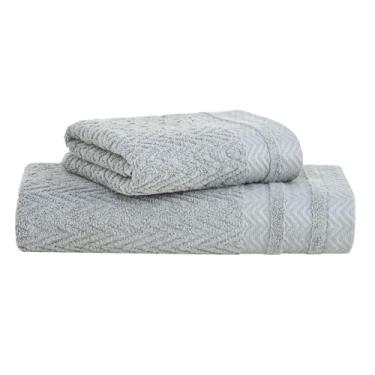 Imagem de Jogo de Toalhas Buddemeyer Soul Extra Soft Banho Cinza 2 peças