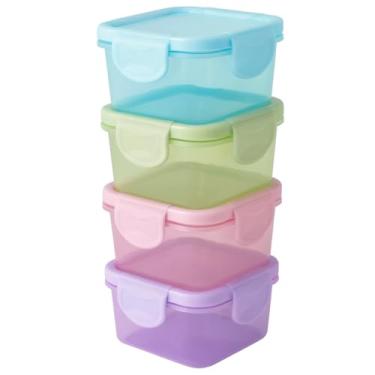 Imagem de Conjunto De 4 Mini Potes Herméticos Em Plástico Coloridos 150Ml