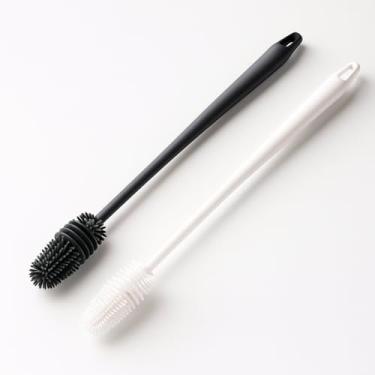 Imagem de Escova Silicone Escovinha para Lavar Garrafa Mamadeira Copo Taça