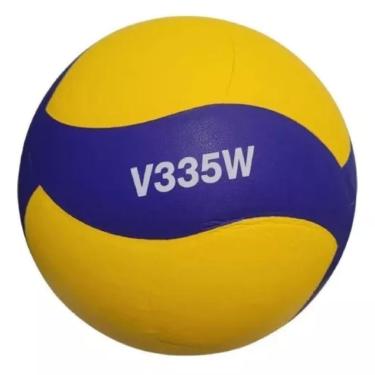 Imagem de Bola de Vôlei Mikasa V335W Amarelo e Azul-Unissex