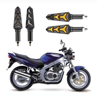 Imagem de KIT 4 Seta Sequencial Pisca de Led Universal Modelo P09S Estrela Moto 