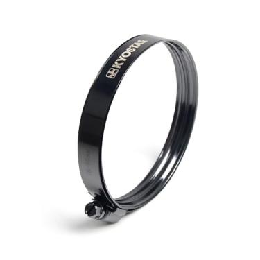 Imagem de Kyostar Braçadeira de camada dupla americana ajustável aço inoxidável titânio azul braçadeira diâmetro ranger, 76-96 mm