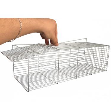 Imagem de Ratoeira Armadilha Pegar Rato Grande Camundongo Gaiola 40cm Roedores Captura Eficiente Para Controle De Pragas Ambientes Internos E Externos