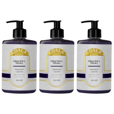 Imagem de Kit C/ 3 Sabonetes Líquidos Orquídea Negra 500ml Coala Home