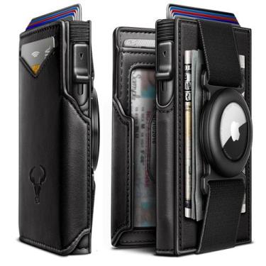 Imagem de Airtag Wallet BULLIANT Carteira masculina fina de bolso frontal com cl