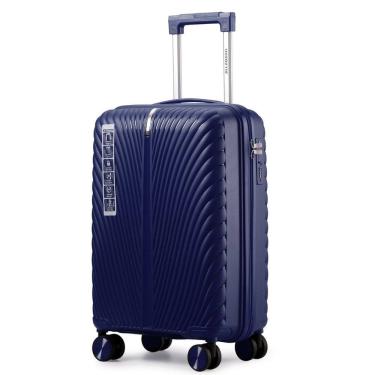 Imagem de Mala de Viagem 10kg de Bordo em Polipropileno e Zíper Duplo Antifurto com Rodas 360º e Cadeado - Padrão Anac - Allabard