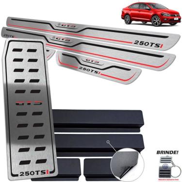 Imagem de Descanso + Soleiras preto Baixo Relevo Virtus Gts 250 Tsi