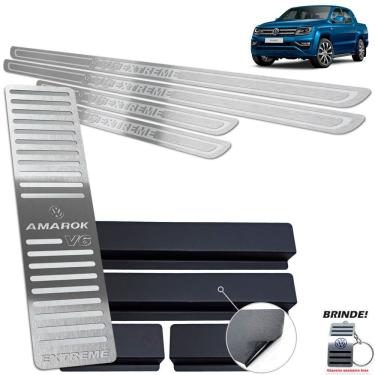 Imagem de Descanso Soleira Amarok V6 Extreme 18 21 Prata Baixo Relevo